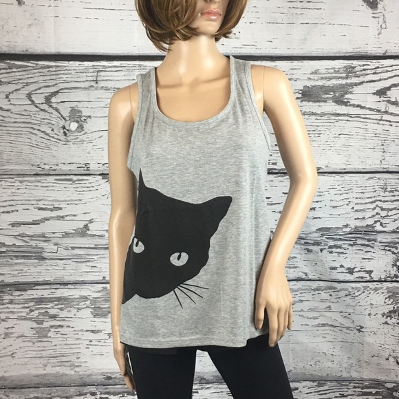 Cat Tank Top • Heathered Gray - Picture 5 of 8